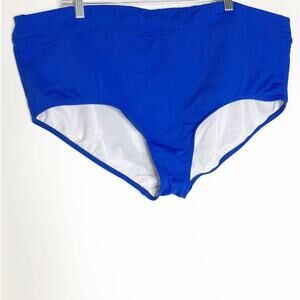 Lands End Womens Bikini Bottom Size 26W Blue NEW Full Coverage